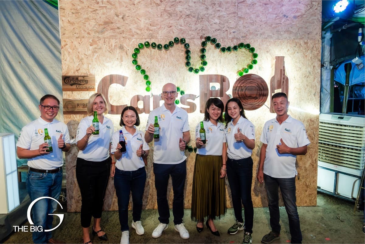 Carlsbot by Carlsberg launch event with stage and branding