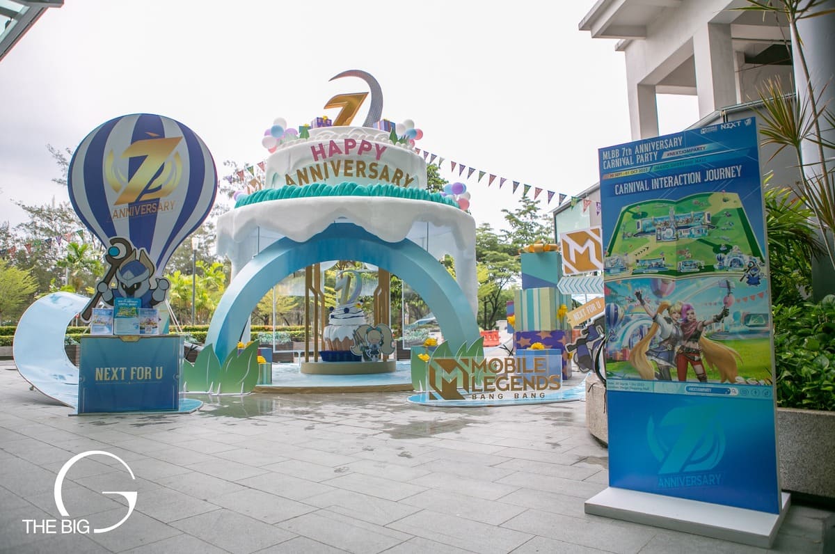 MLBB 7th Anniversary Carnival Party — gaming festival with stage and crowd engagement