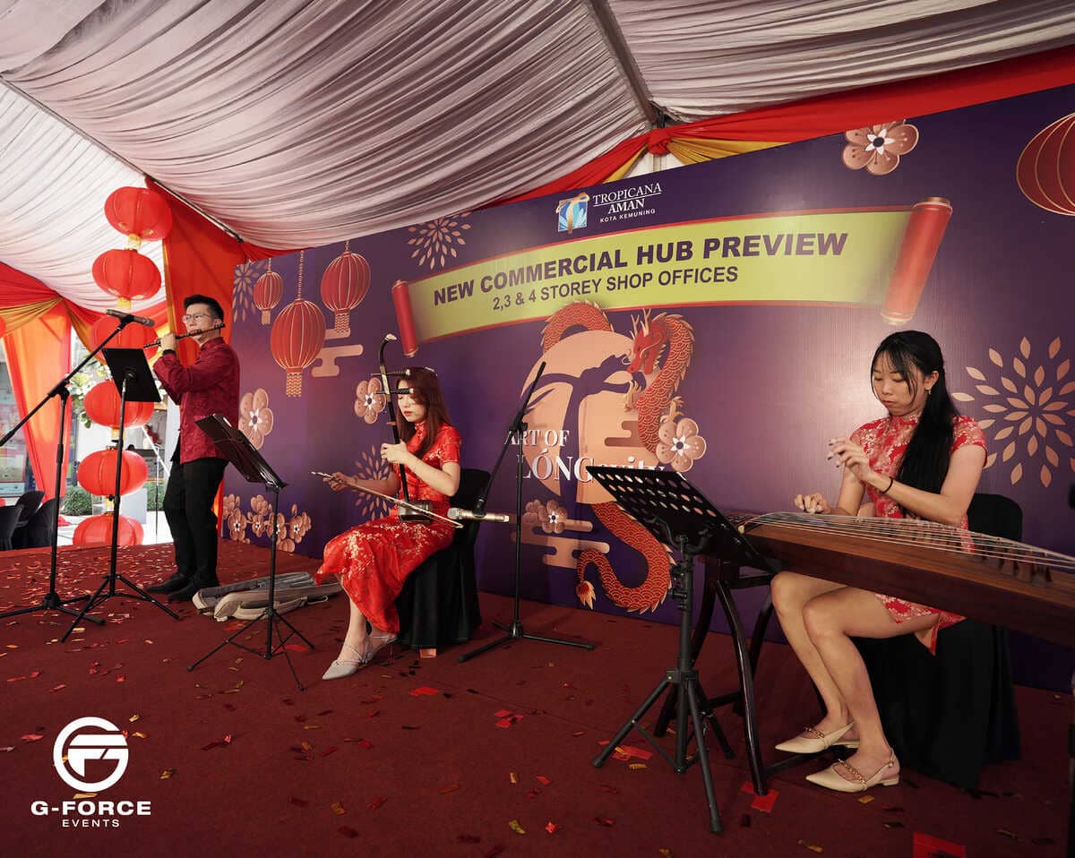 Tropicana commercial hub preview event stage